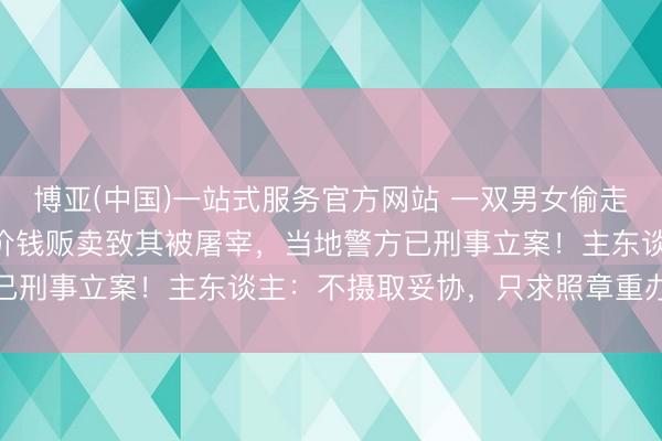 博亚(中国)一站式服务官方网站 一双男女偷走网红边牧，又以180元价钱贩卖致其被屠宰，当地警方已刑事立案！主东谈主：不摄取妥协，只求照章重办偷狗者