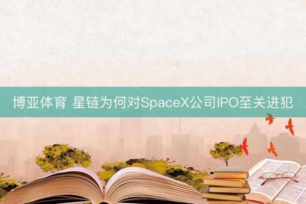 博亚体育 星链为何对SpaceX公司IPO至关进犯