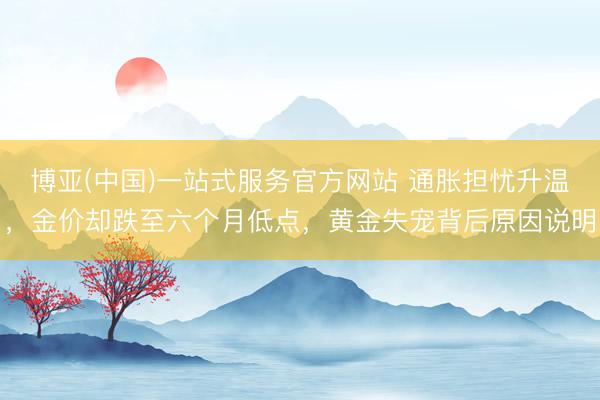 博亚(中国)一站式服务官方网站 通胀担忧升温，金价却跌至六个月低点，黄金失宠背后原因说明
